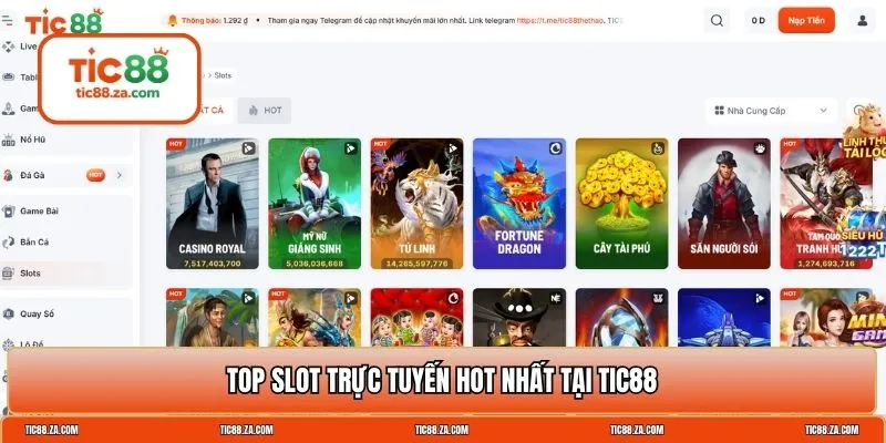 top slot trực tuyến
